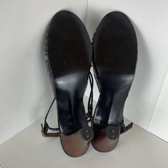 H.J. Redmon Vintage Custom Made Slingback Heels 8.5 AA EXTRA NARROW - Picture 5 of 11